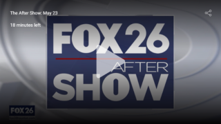  FOX26 News graphic with play button